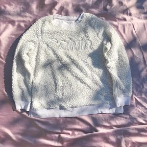 Calvin Klein Women's Sherpa Sweatshirt